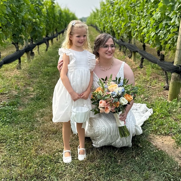 LOVE by Nellystella Flower Girl Dress - Mae in Star White - Picture 6 of 8